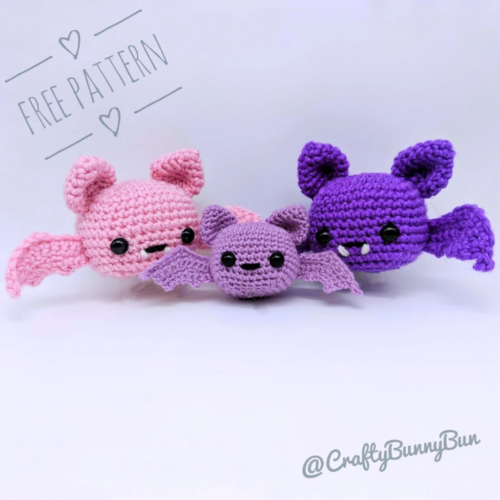 Cute crochet bat for Halloween. This crochet animal pattern free is perfect for decorations.