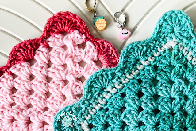 Crochet borders easy: elegant Crochet Shell Border with scalloped edges.
