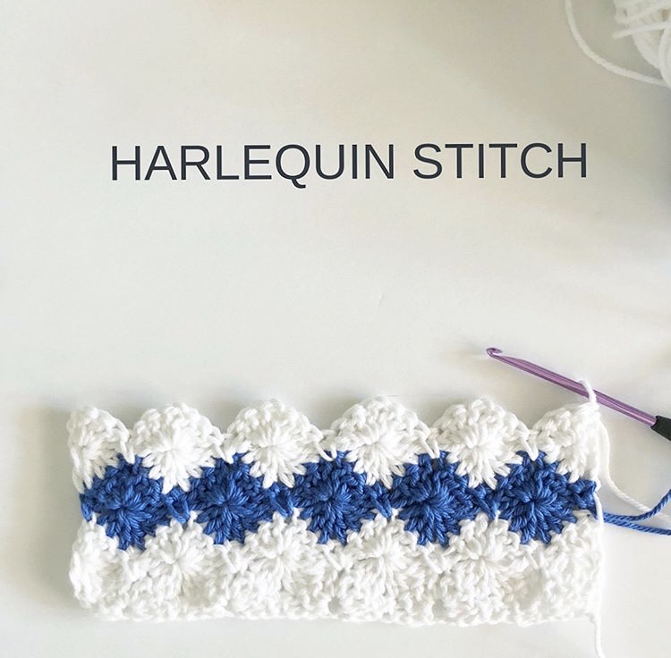 Creative Crochet Stitches - Harlequin Stitch