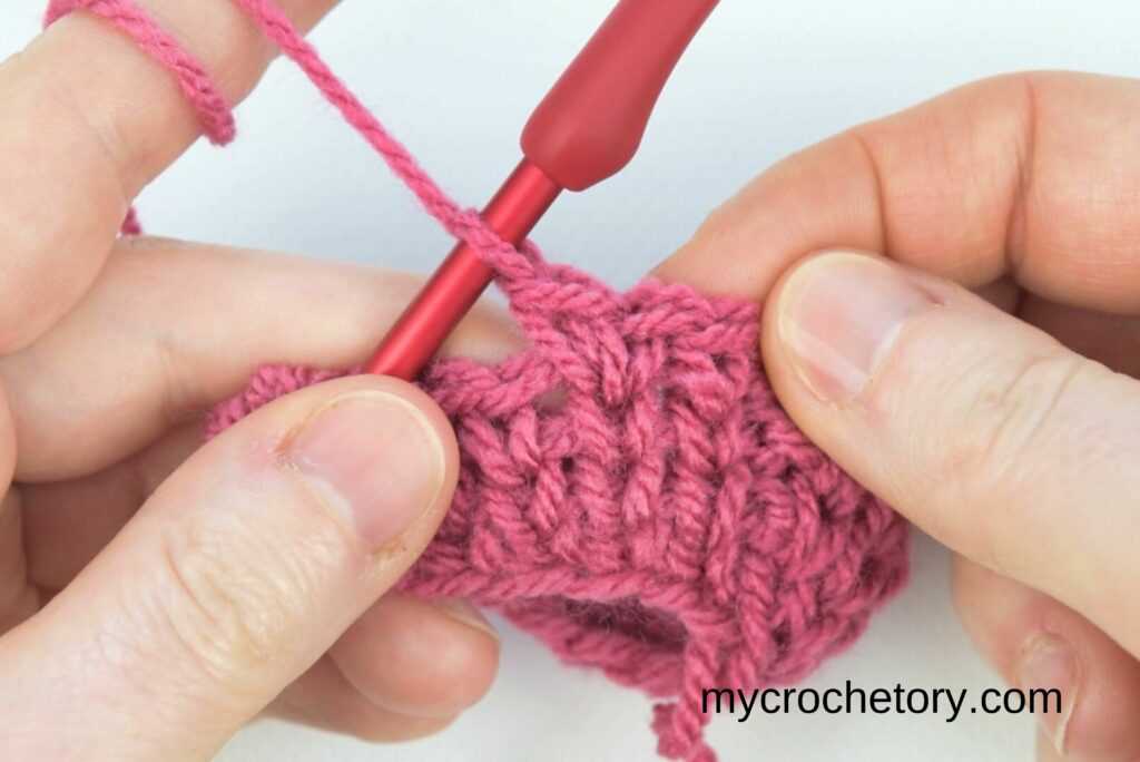 How to increase stitches in the crochet waistcoat stitch for shaping your project.