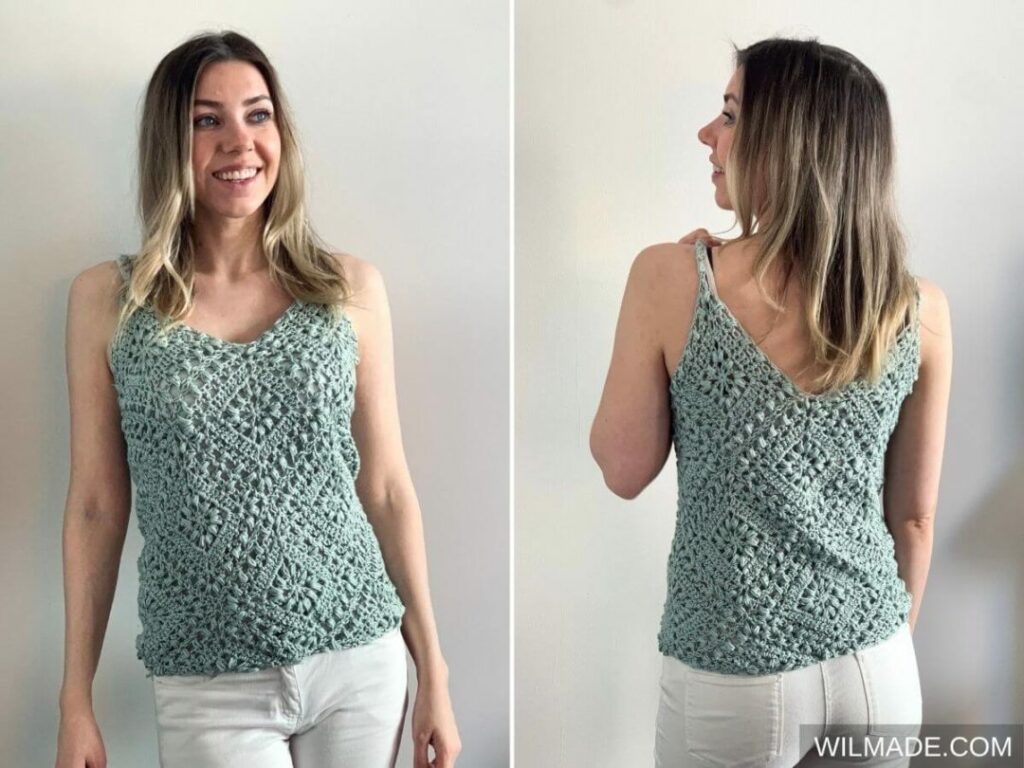 Tulip Square Tank | Cochet Womens Tops Patterns