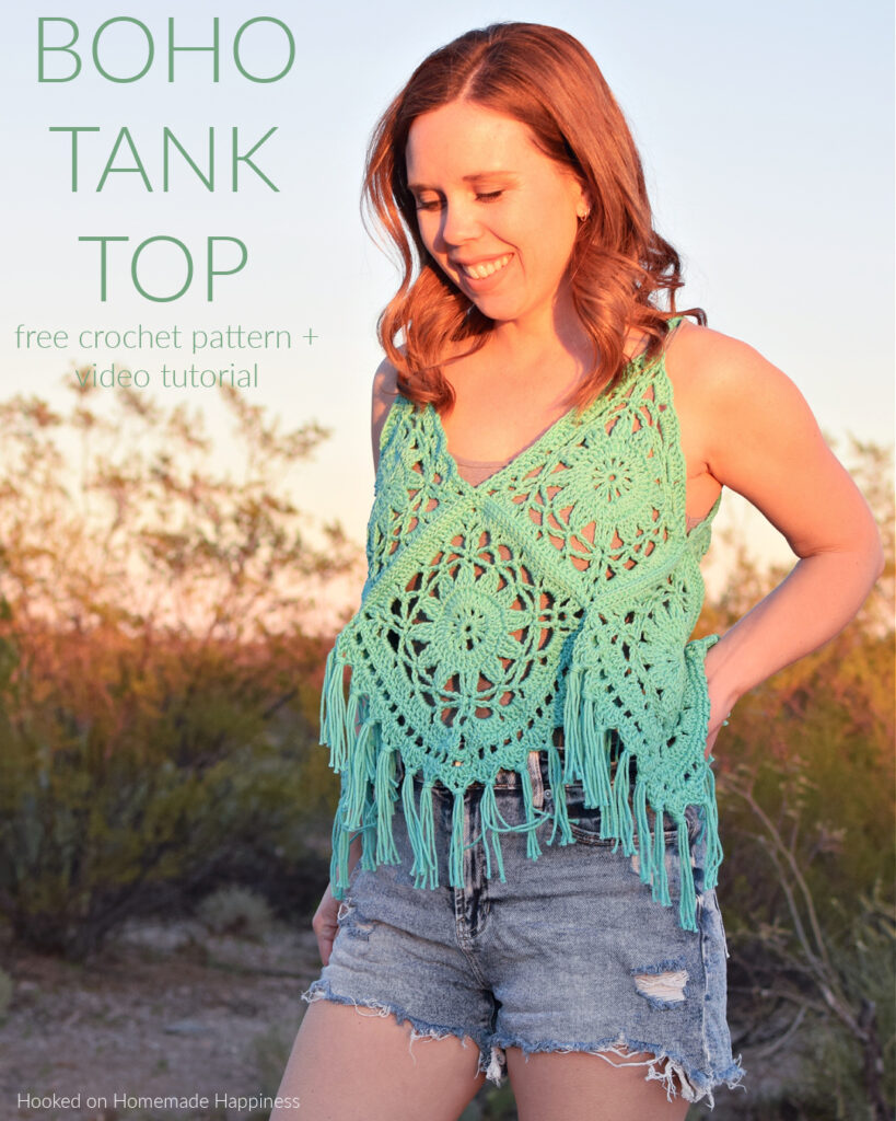 Boho Granny Tank | Cochet Womens Tops Patterns
