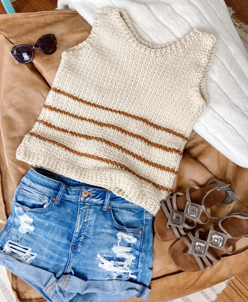 Wander Striped Tank | Cochet Womens Tops Patterns